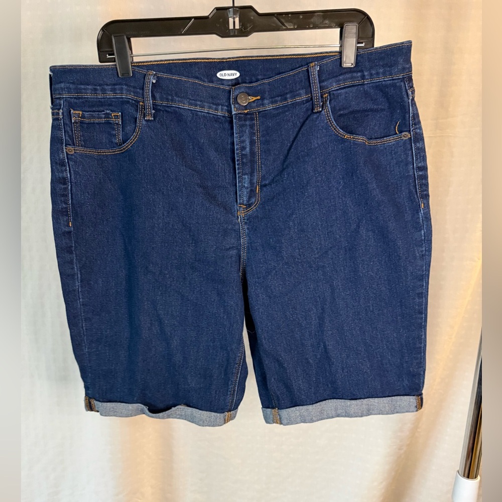 Old Navy Dark Blue Denim Shorts